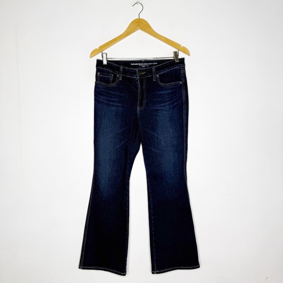 Chico’s .5 Petite Bootcut Define Me Denim Demi Boot Jeans Size 6 P Dark Wash - Picture 1 of 6